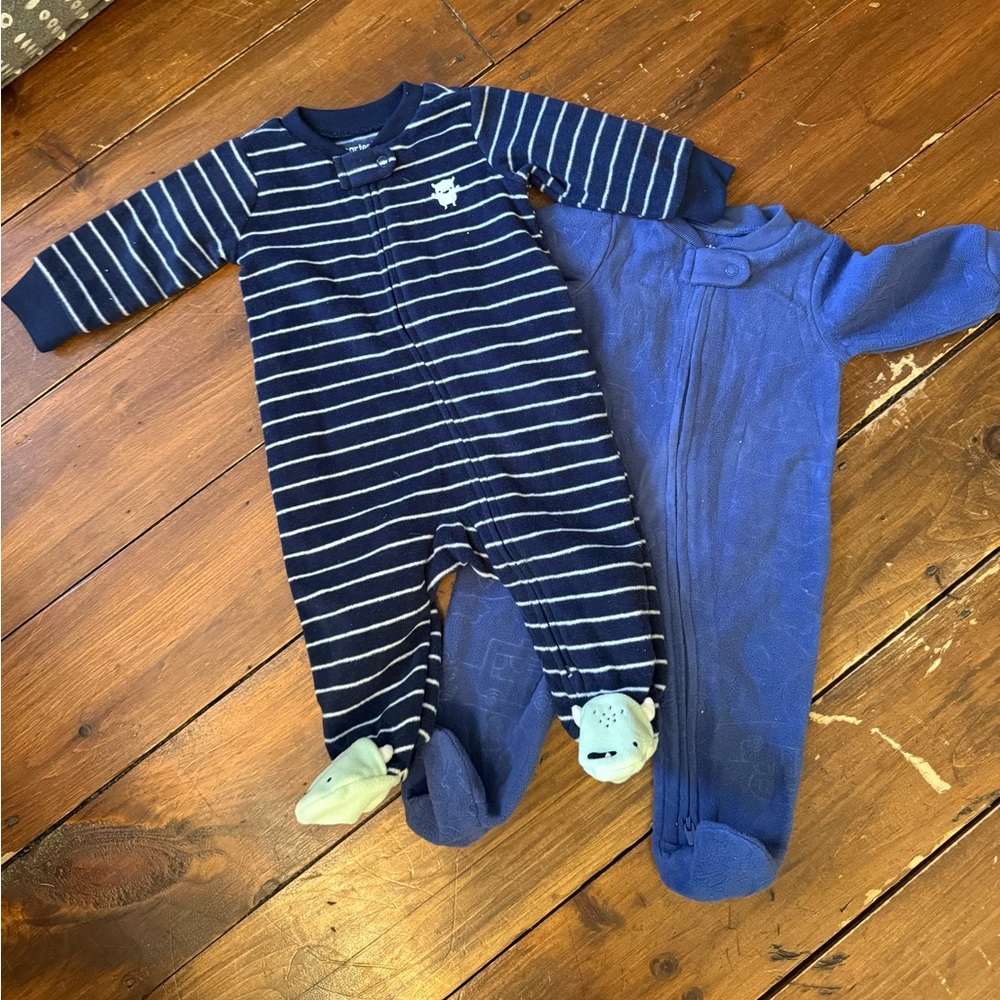 | Carters Fleece Zippies | 3 Mo